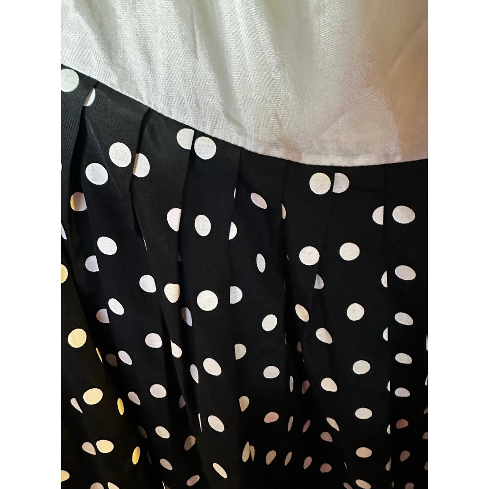 NWT Vintage Ultra Dress New York Yellow/Black Polka Dot Skirt 2pc Set Size 18 - Picture 5 of 10